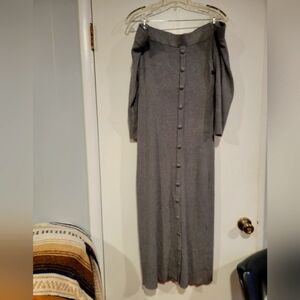 Eva Mendes Knit Of-The-Shoulder  Sweater Dress Size XXL